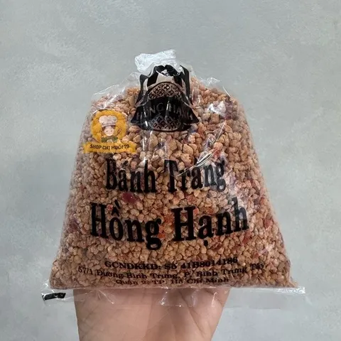 Muối tôm Hồng Hạnh làm sốt chấm bánh tráng - Muối tôm Tây Ninh 500gr