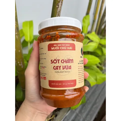 Combo 5bịch bánh tráng phơi sương chấm sốt muối chú Hải cay vừa