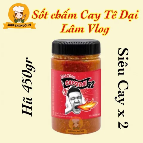 Combo 2hũ muối sốt chấm Cay Vừa X1 - Siêu Cay X2 CayTeDai Lâm Vlog Muối Tây Ninh