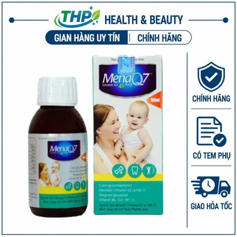 MENAQ7 K2 45mcg Midu 100ml – Canxi K2 D3 Dạng Ống Uống Cho Trẻ, Hỗ Trợ Xương Răng Chắc Khỏe