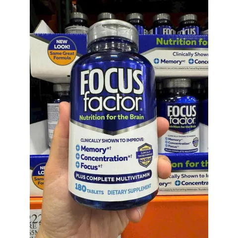 CAM KẾT CHÍNH HÃNG VIÊN Bổ Não focus factor nutrition for the brain 180 viên Mỹ 2027