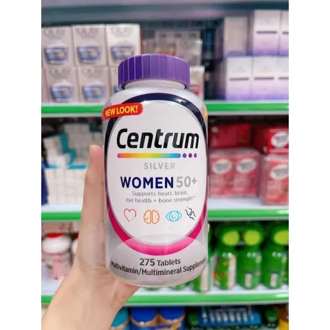 Vitamin tổng hợp Centrum Silver 50+  cho nữ của Mỹ chai 275 viên 863656