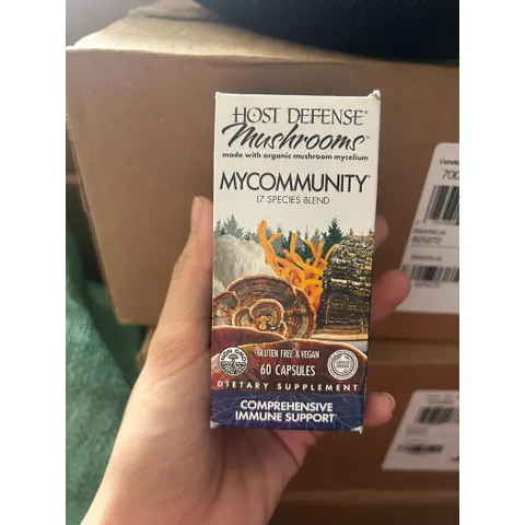 [HÀNG MỸ] Viên 17 Loại Nấm Hữu Cơ Host Defense MyCommunity (Hộp 60 Viên)