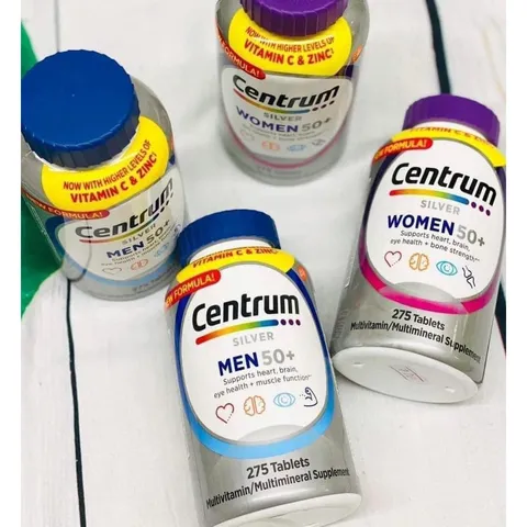 CAM KẾT CHÍNH HÃNG Centrum Silver Ultra Men's 50+ chai 275 viên từ Mỹ. Vitamin cho đàn ông trên 50 tuổi