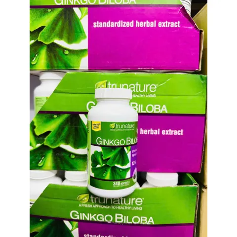 Viên Uống Bổ Não Trunature Ginkgo Biloba 120mg 340 Viên CAM KẾT CHÍNH HÃNG MỸ