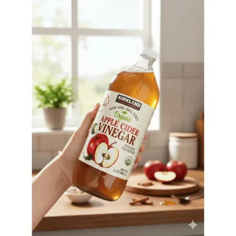 Giấm Táo Hữu Cơ (Organic Apple Cider Vinegar) của thương hiệu Kirkland Signature 1 CHAI