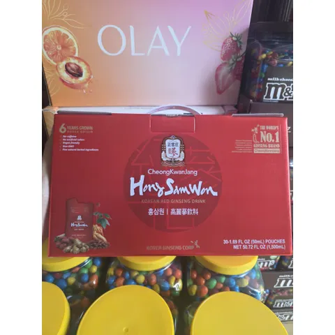 Date 08/2026 Hồng sâm nước Hàn Quốc Hong Sam Won 30 gói- Mua tại Mỹ
