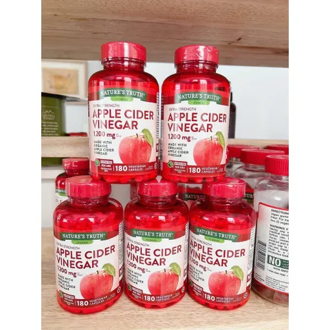 CAM KẾT CHÍNH HÃNG Viên Giấm Táo Nature's Truth Apple Cider Vinegar 1200mg - 180 Viên của Mỹ