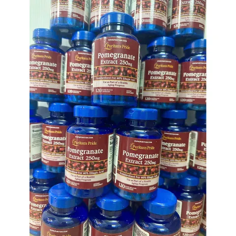 Viên uống chống nắng lựu đỏ Puritan's Pride Pomegranate Extract 250mg 120 viên