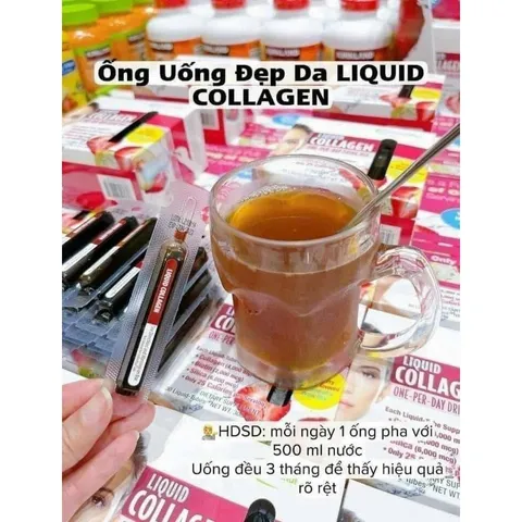 Nước Uống Đẹp Da LIQUID COLLAGEN - 30 Ống CAM KẾT CHÍNH HÃNG MỸ