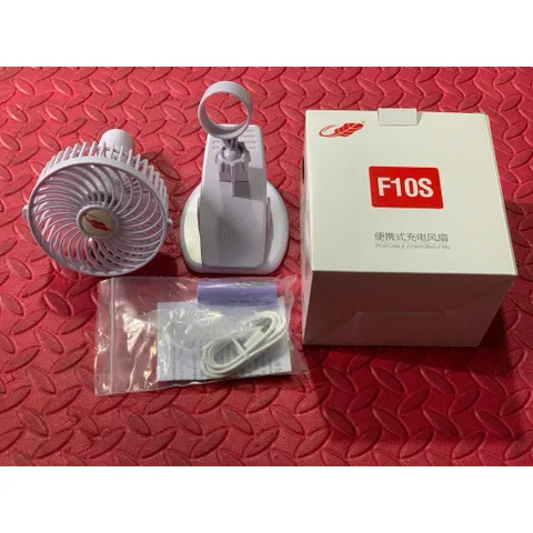 Quạt Gongtian F10s, quạt kẹp , để bàn , tích điện , pin 18650 tháo rời , động cơ không chổi than , siêu mát , êm ru.