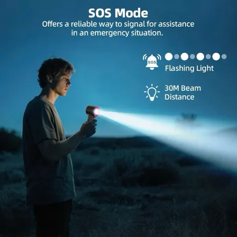 Quạt cầm tay GOOJOODOQ Gfs002 , động cơ không chổi than siêu mát kèm đèn pin , 100 cấp độ gió , pin 4000mah siêu khoẻ . 863863