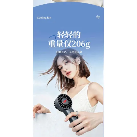 Quạt Gongtian f51, cầm tay nhỏ gọn , sử dụng 2 pin 18650 tháo rời , động cơ không chổi than, , công suất 4,5w siêu mát. 863864