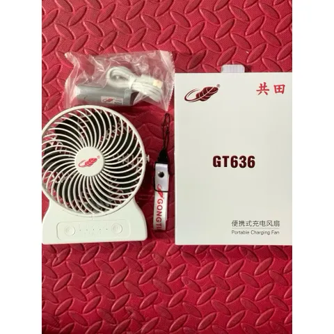 Quạt Gongtian GT636 , Quạt siêu mạnh , pin 21700 tháo rời tiện lợi, để bàn làm việc, bàn trang điểm , văn phòng , êm ái 863871