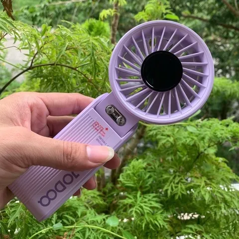 Quạt cầm tay Gsf003 , 100 cấp độ gió, siêu mát , pin 4000mah khoẻ , đeo cổ và gập để bàn tiện lợi . thiết kế cao cấp