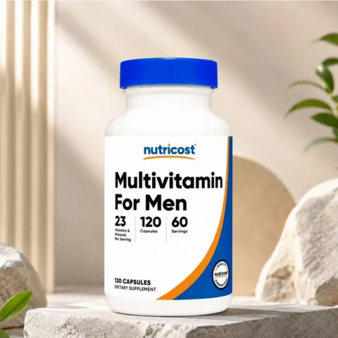 Viên uống Nutricost Multivitamin For Men |120 viên| Hỗ trợ các chuyển hóa sinh hóa & thể chất đặc thù của nam giới [SP Chuẩn Mỹ không tem]