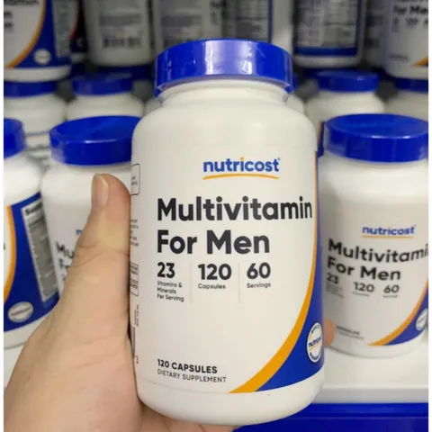 Viên uống Nutricost Multivitamin For Men |120 viên| Hỗ trợ các chuyển hóa sinh hóa & thể chất đặc thù của nam giới [SP Chuẩn Mỹ không tem]