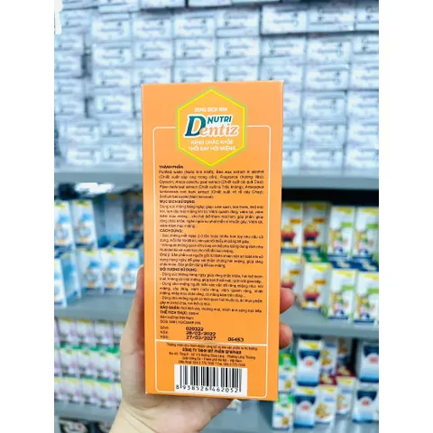 Súc miệng Nutri Dentiz - giảm sâu răng, hôi miệng, nhiệt miệng - Từ Sáp ong trầu không - chai 250ml Nutridentiz
