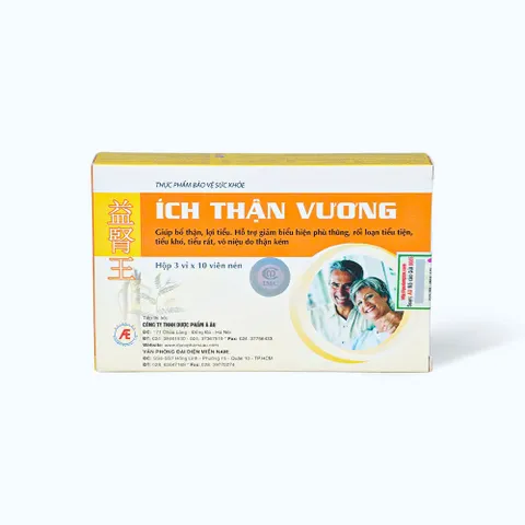 Viên uống Ích Thận Vương Á Âu bổ thận, lợi tiểu (3 vỉ x 10 viên) 864316