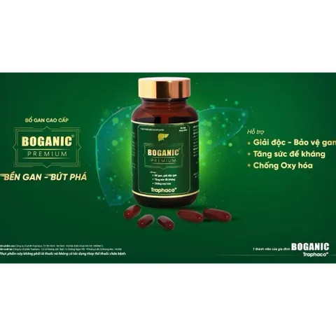 Viên uống Boganic Premium Traphaco hỗ trợ bảo vệ và tăng cường chức năng gan (30 viên)