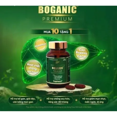 Viên uống Boganic Premium Traphaco hỗ trợ bảo vệ và tăng cường chức năng gan (30 viên)
