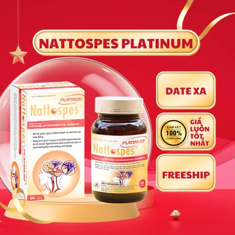 NATTOSPES Ngừa Tai Biến, Tăng Tuần Hoàn Máu Não, Ổn Định Huyết Áp