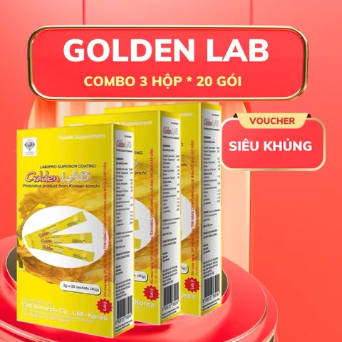 Men vi sinh hàn quốc Golden lab( mẫu mới )