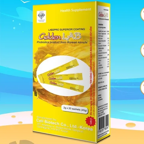 Men vi sinh hàn quốc Golden lab( mẫu mới )