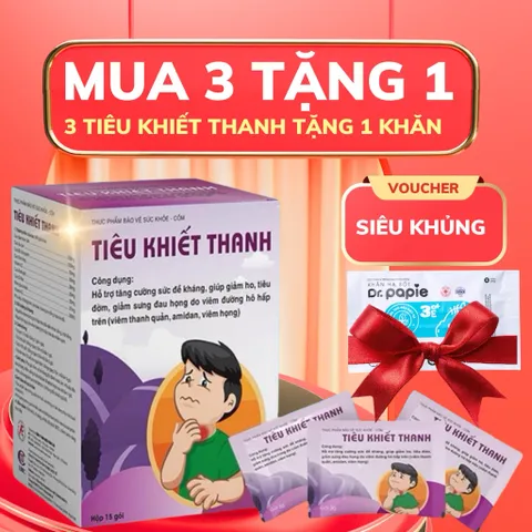 (CHÍNH HÃNG ) Cốm Tiêu Khiết Thanh - Ngăn ngừa và làm giảm triệuu chứngg viêm đường hô hấp (Hộp 15 gói)
