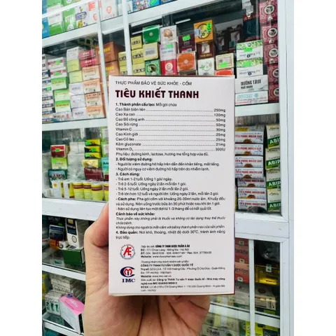 (CHÍNH HÃNG ) Cốm Tiêu Khiết Thanh - Ngăn ngừa và làm giảm triệuu chứngg viêm đường hô hấp (Hộp 15 gói)