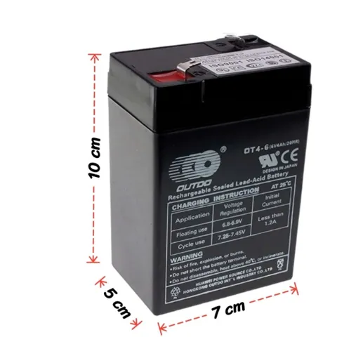 [Bảo hành 12 tháng] Cục Nguồn Sạc 6V4Ah OUTDO cho cân điện tử, quạt tích điện, xe điện trẻ em