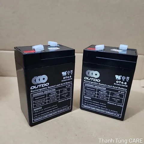 [Bảo hành 12 tháng] Cục Nguồn Sạc 6V4Ah OUTDO cho cân điện tử, quạt tích điện, xe điện trẻ em