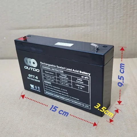 [Bảo hành 6 tháng] Cục nguồn 6V4Ah, 6V5.5Ah, 6V7Ah  cho cân điện tử, quạt tích điện, xe điện trẻ em