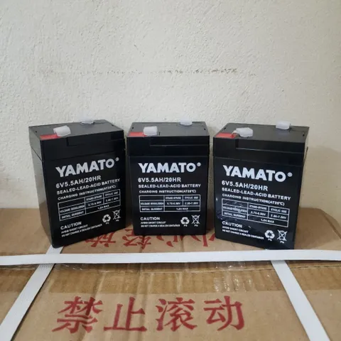 Bộ Nguồn sạc 6V5.5Ah YAMATO xe điện trẻ em, cân điện tử, quạt tích điện, xe đồ chơi trẻ em ngoài trời