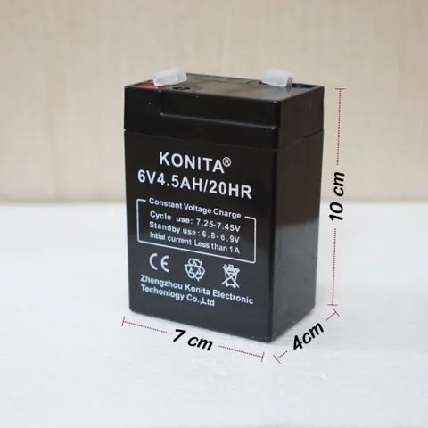 Bộ Nguồn sạc 6V5.5Ah YAMATO xe điện trẻ em, cân điện tử, quạt tích điện, xe đồ chơi trẻ em ngoài trời