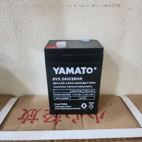 Ắc quy xe điện trẻ em 6V5.5Ah YAMATO Nhật Bản, Nguồn cho cân điện tử, quạt tích điện 6V