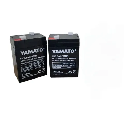 Ắc quy xe điện trẻ em 6V5.5Ah YAMATO Nhật Bản, Nguồn cho cân điện tử, quạt tích điện 6V