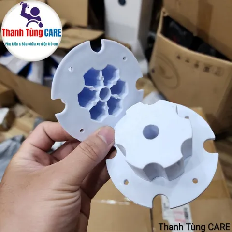 Khớp nhựa 6 hoa kết nối Bánh xe và Hộp số Ô tô - Xe máy điện trẻ em