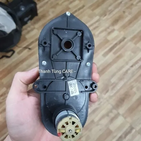 Hộp số động cơ cổ lái Trái - Phải xe ô tô điện trẻ em 12V | Gắn trục vô lăng