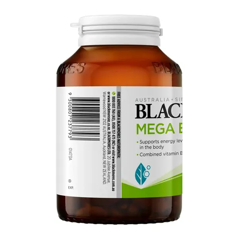 Blackmores Mega B Complex - Phòng ngừa thiếu máu do thiếu vitamin nhóm B hỗ trợ hệ thần kinh khỏe mạnh chính hãng Úc