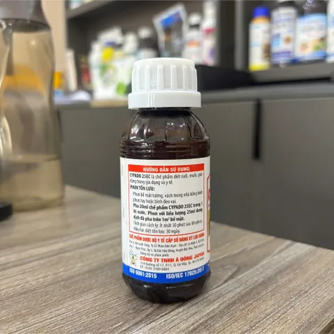 Cypado 25ec - Chế phẩm xử lý côn trùng ruồi, muỗi, kiến, gián... với 25% cypermethrin - 100ml, 1 lít