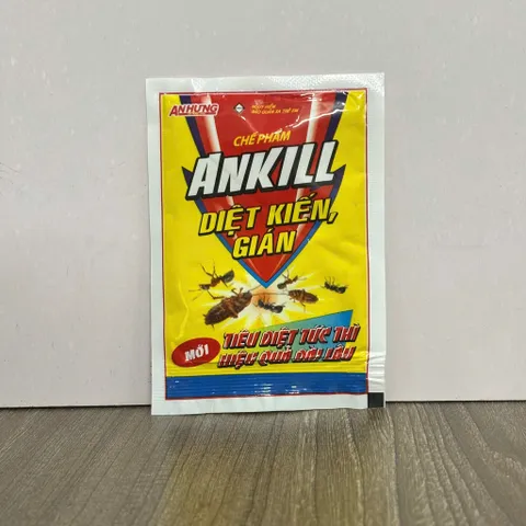Thuốc kiến Ankill 20g- Gói bột xử lý kiến & gián với thành phần cypermethrin- sản phẩm chính hãng