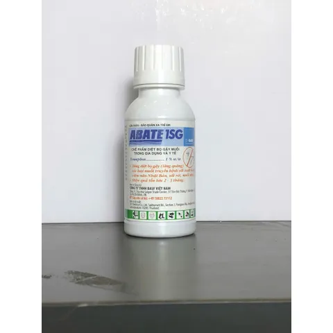 Abate 1SG- Bột Abate 1sg diệt bọ gậy, lăng quăng, muỗi- chai 100g