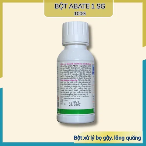 Abate 1SG- Bột Abate 1sg diệt bọ gậy, lăng quăng, muỗi- chai 100g