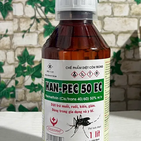 Hanpec 50ec 1 lít-  Hanvet – thành phần permethrin 50% – chế phẩm kiểm soát muỗi, ruồi, kiến, gián