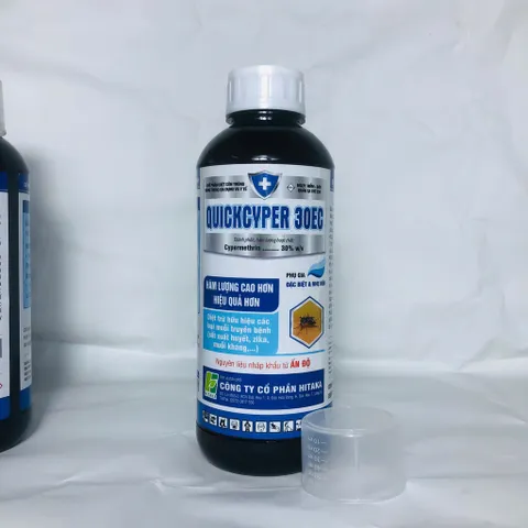 Quickcyper 30ec – Kiểm soát muỗi, côn trùng hiệu quả, hàm lượng cao, sạch ruồi - chai 1 lít