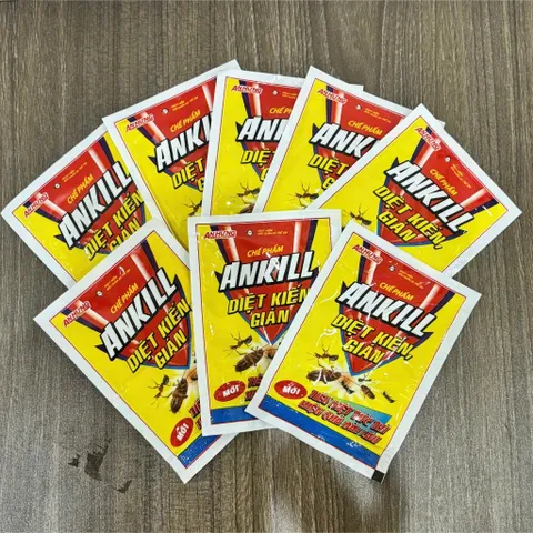 [10 gói 20g] thuốc kiến Ankill 20g- Gói bột xử lý kiến, gián với thành phần cypermethrin- chính hãng
