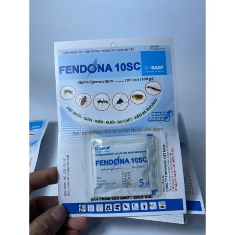 Fendona 10SC - Thuốc diệt côn trùng ruồi muỗi kiến gián.... vỉ nhỏ 5ml
