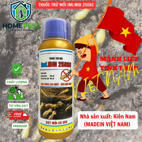 Thuốc mốii IMI.MOI 250sc 50ml, diệt mối cả đàn, mối Chúa - tiết kiệm hơn (KINACO-Kiên Nam)