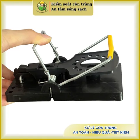 Bẫy kẹp chuột thông minh, lò xo siêu nhậy, bắt chuột an toàn- chất liệu nhựa đen cao cấp (xịn)